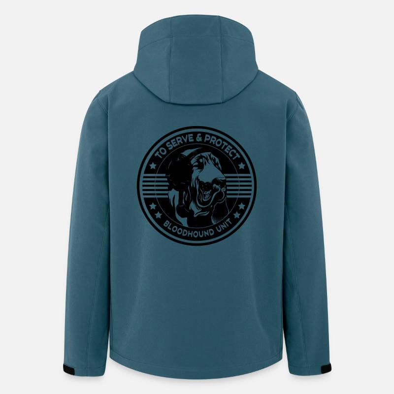 Bloodhound - Recycelte Männer Softshell-Jacke von Stanley/Stella - Dunkles Petrol