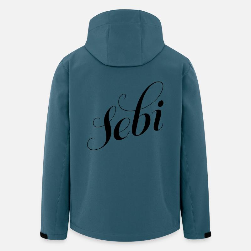 Sebi - Recycelte Männer Softshell-Jacke von Stanley/Stella - Dunkles Petrol
