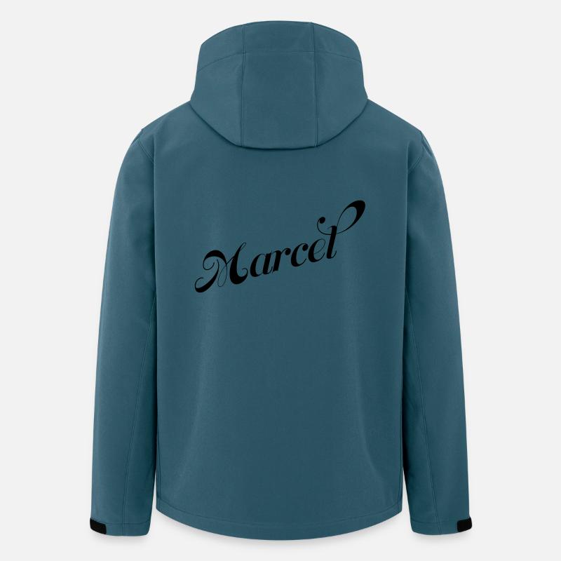 Marcel - Recycelte Männer Softshell-Jacke von Stanley/Stella - Dunkles Petrol