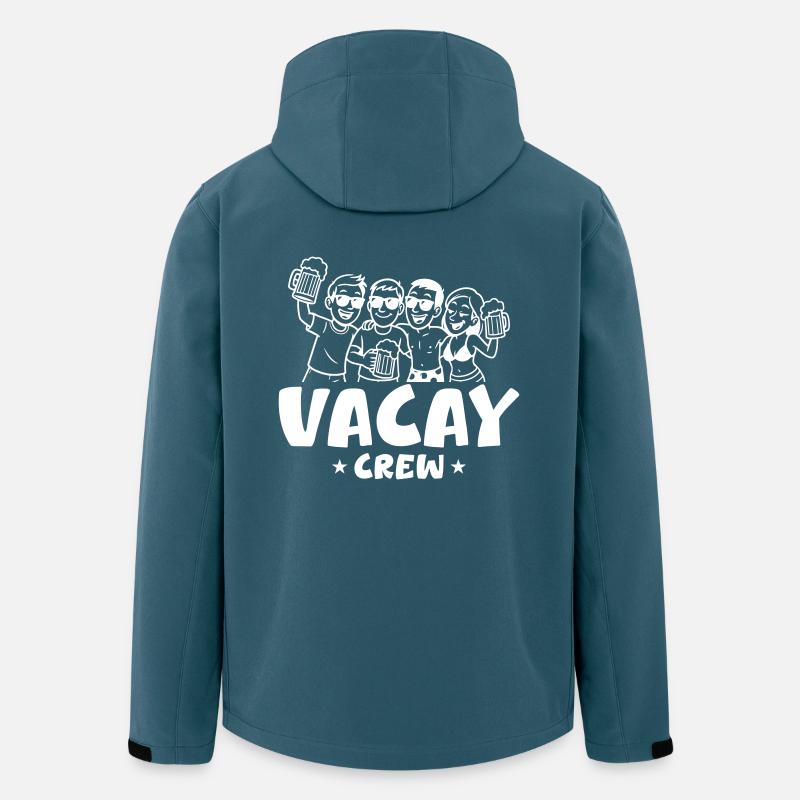 Urlaub Crew - Recycelte Männer Softshell-Jacke von Stanley/Stella - Dunkles Petrol