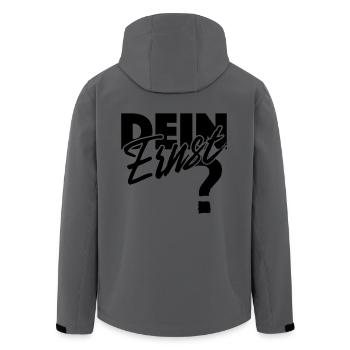Dein Ernst? Not your Ernst / Nicht dein Ernst - Recycelte Männer Softshell-Jacke von Stanley/Stella - Dunkles Petrol - Hinten - AI Model Male 185 light (185cm)