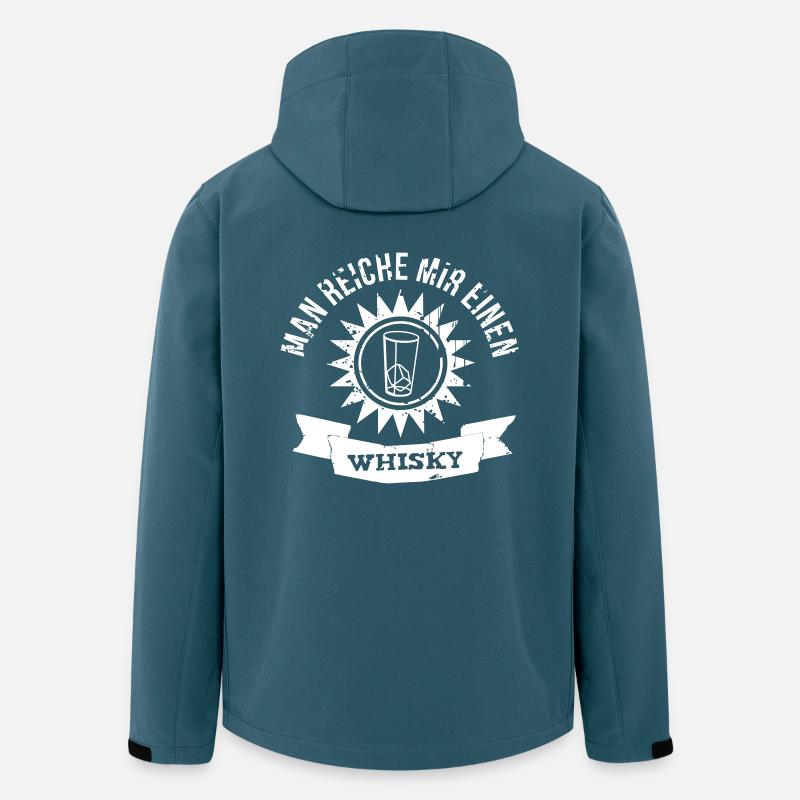 Man reiche mir einen Whisky - Recycelte Männer Softshell-Jacke von Stanley/Stella - Dunkles Petrol
