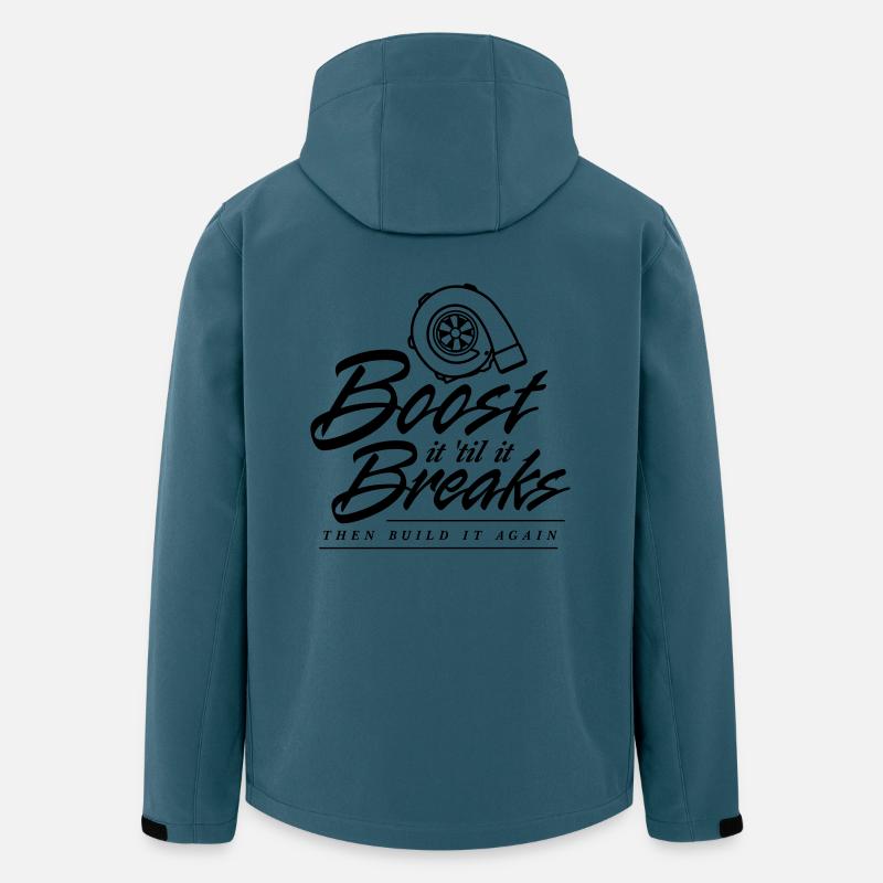 Boost es bis es bricht - Recycelte Männer Softshell-Jacke von Stanley/Stella - Dunkles Petrol