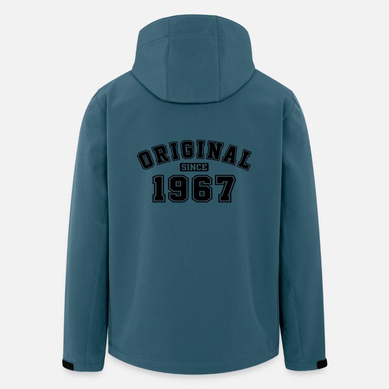 Original Since 1967 College Style - Recycelte Männer Softshell-Jacke von Stanley/Stella - Dunkles Petrol