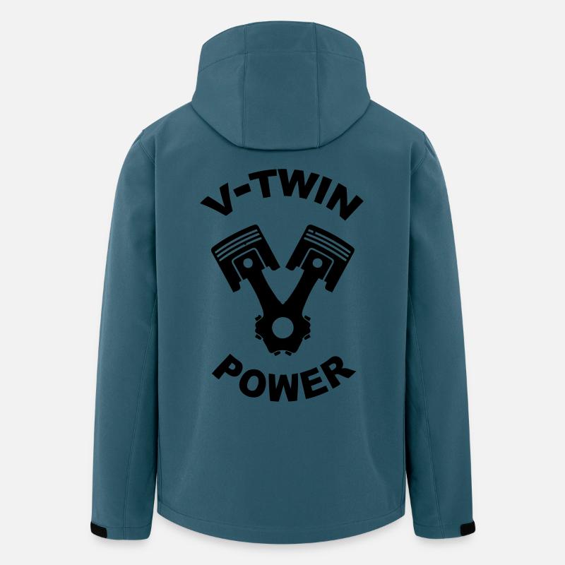 v-twin power vector design - Men’s Recycled Softshell Jacket by Stanley/Stella - stargazer