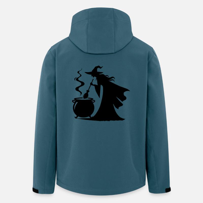 hexe kochtopf - Recycelte Männer Softshell-Jacke von Stanley/Stella - Dunkles Petrol