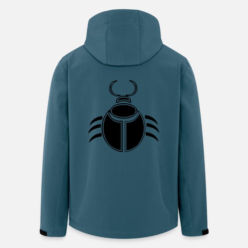 scarabaeus - Recycelte Männer Softshell-Jacke von Stanley/Stella - Dunkles Petrol