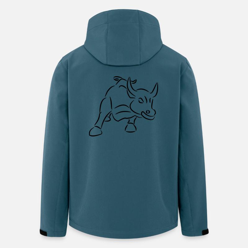Ride the bull trading shirt trader shirt geschenk - Recycelte Männer Softshell-Jacke von Stanley/Stella - Dunkles Petrol
