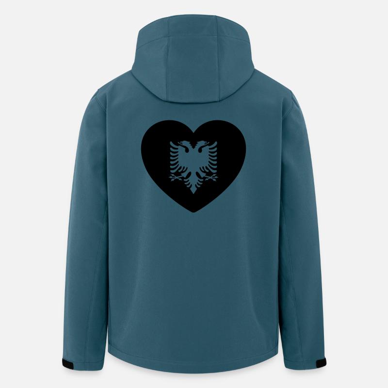 Albanien - Recycelte Männer Softshell-Jacke von Stanley/Stella - Dunkles Petrol