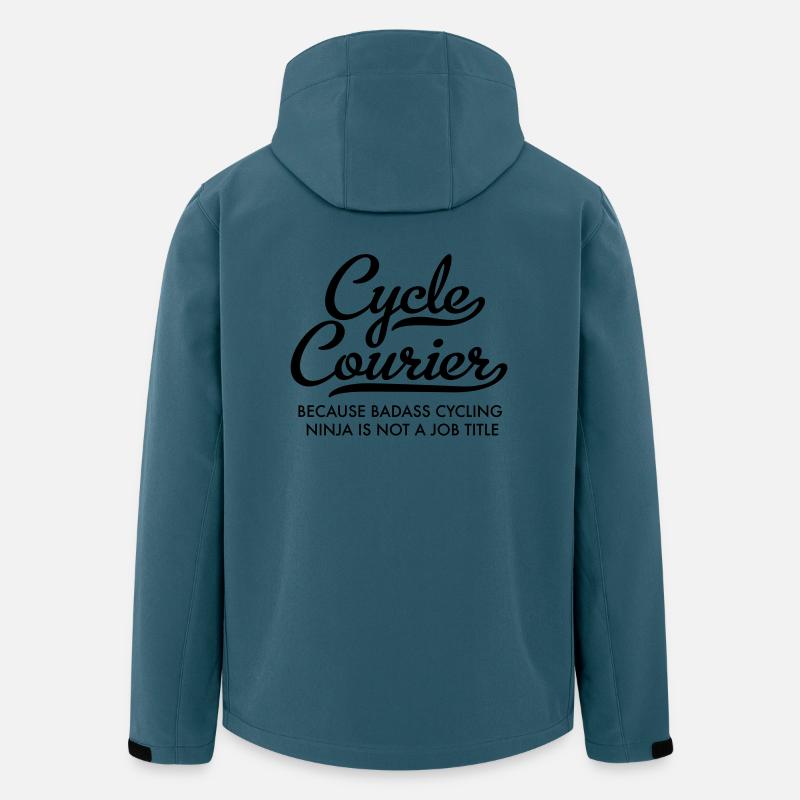 Fahrradkurier - Recycelte Männer Softshell-Jacke von Stanley/Stella - Dunkles Petrol