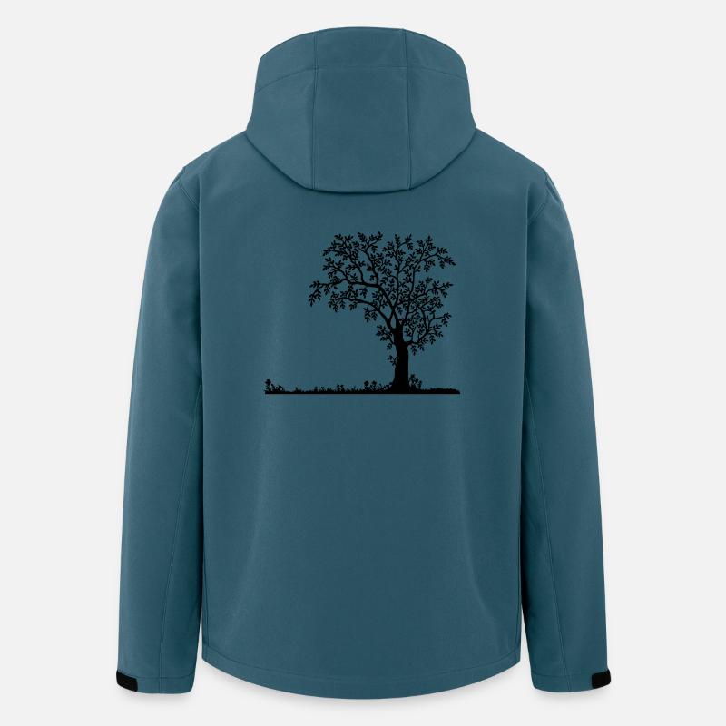 Natur Silhouette - Recycelte Männer Softshell-Jacke von Stanley/Stella - Dunkles Petrol