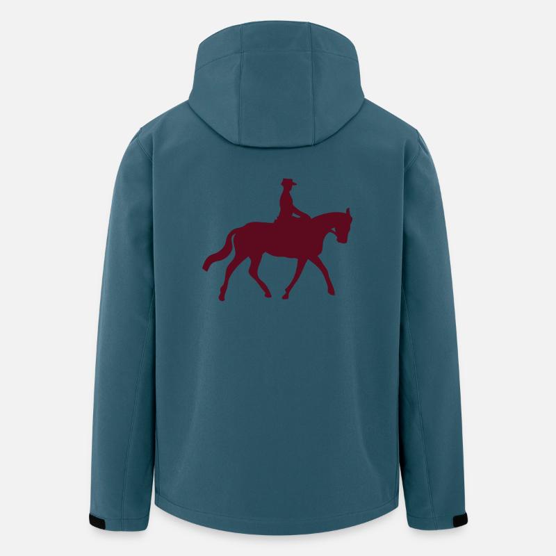 Sport Reiten - Recycelte Männer Softshell-Jacke von Stanley/Stella - Dunkles Petrol