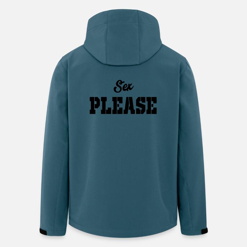 sex bitte - Recycelte Männer Softshell-Jacke von Stanley/Stella - Dunkles Petrol