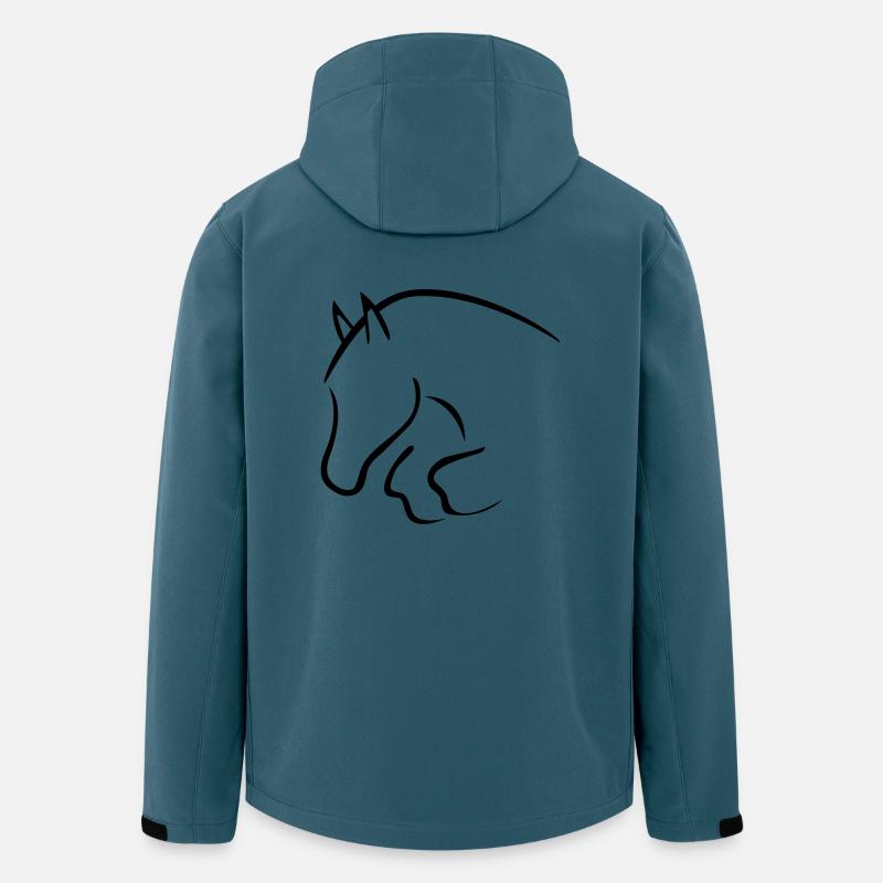 Springpferd - Recycelte Männer Softshell-Jacke von Stanley/Stella - Dunkles Petrol