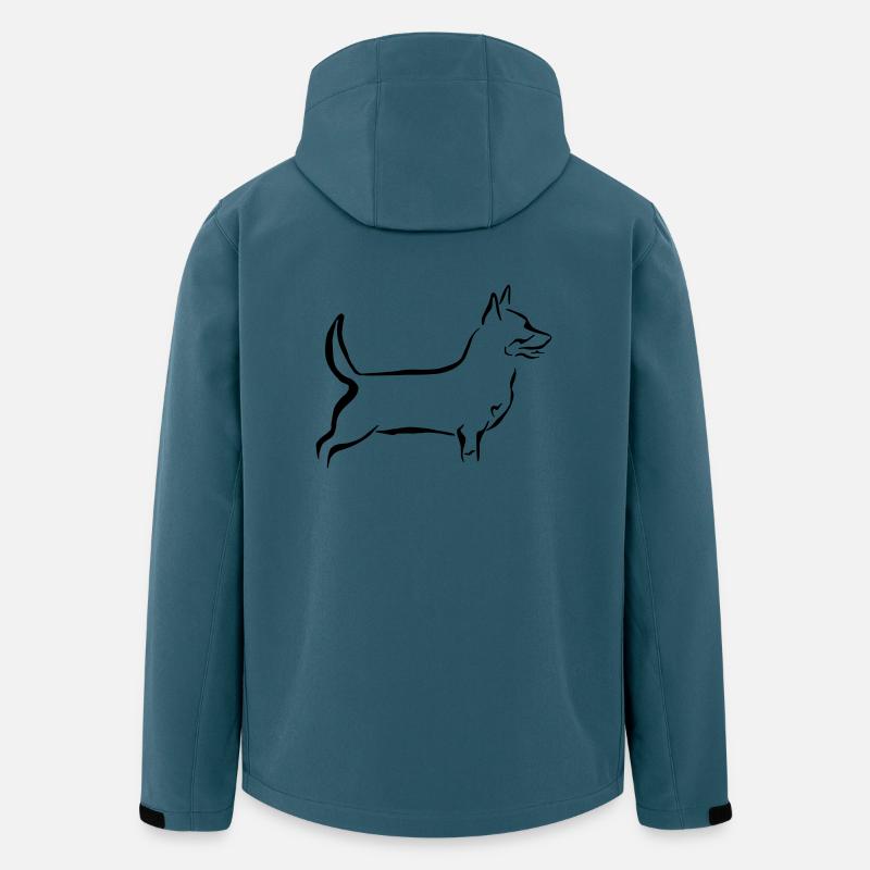 Lancashire Heeler - Veste softshell homme en polyester recyclé Stanley/Stella - bleu pétrole foncé