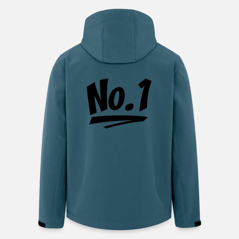 Nummer eins - Recycelte Männer Softshell-Jacke von Stanley/Stella - Dunkles Petrol