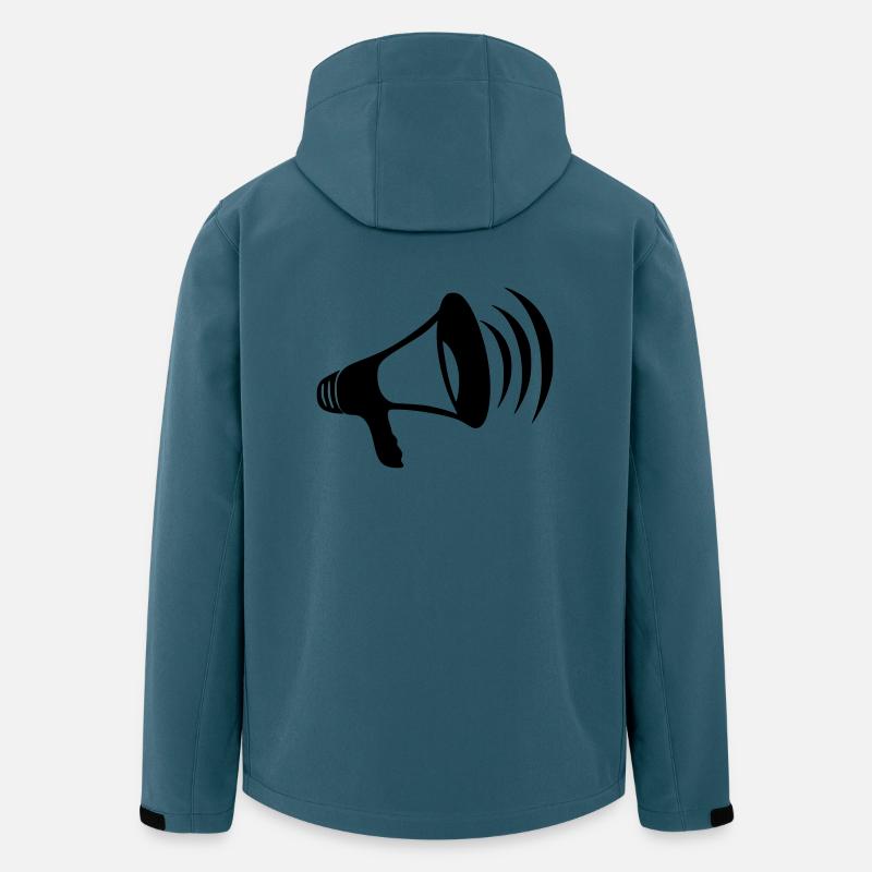 Megaphone - Recycelte Männer Softshell-Jacke von Stanley/Stella - Dunkles Petrol