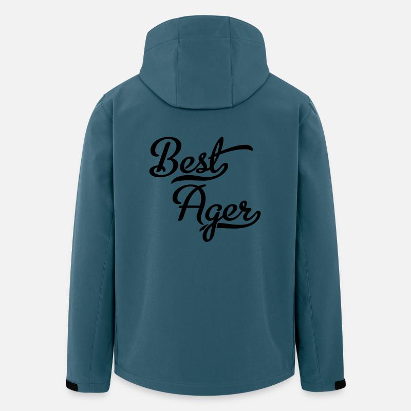 Best Ager - Recycelte Männer Softshell-Jacke von Stanley/Stella - Dunkles Petrol
