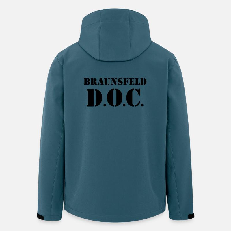 D.O.C. Braunsfeld - Recycelte Männer Softshell-Jacke von Stanley/Stella - Dunkles Petrol