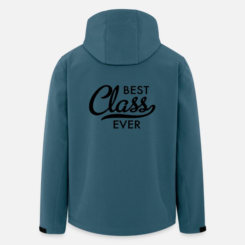 meilleure classe - Veste softshell homme en polyester recyclé Stanley/Stella - bleu pétrole foncé