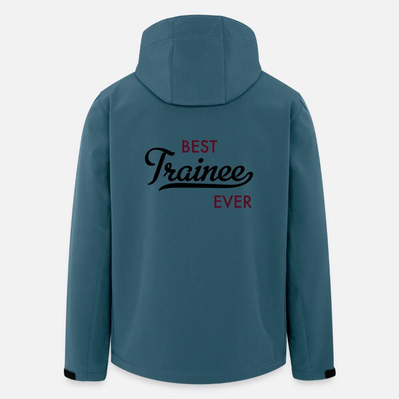 Stagiaire - Veste softshell homme en polyester recyclé Stanley/Stella - bleu pétrole foncé