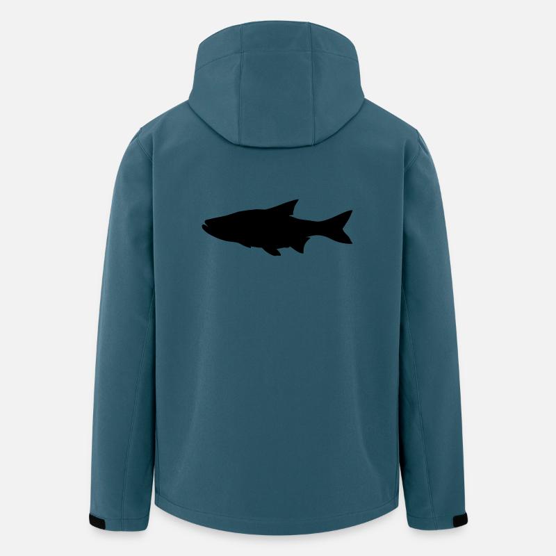 Fish silhouette asp - Men’s Recycled Softshell Jacket by Stanley/Stella - stargazer