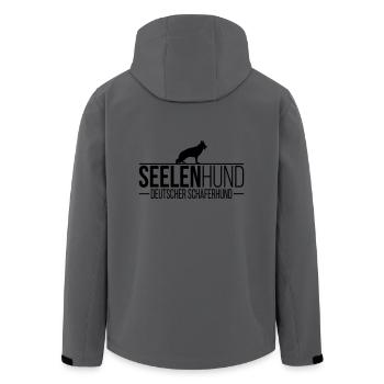 DEUTSCHER SCHÄFERHUND Seelenhund - Recycelte Männer Softshell-Jacke von Stanley/Stella -  - Hinten - AI Model Male 185 light (185cm)