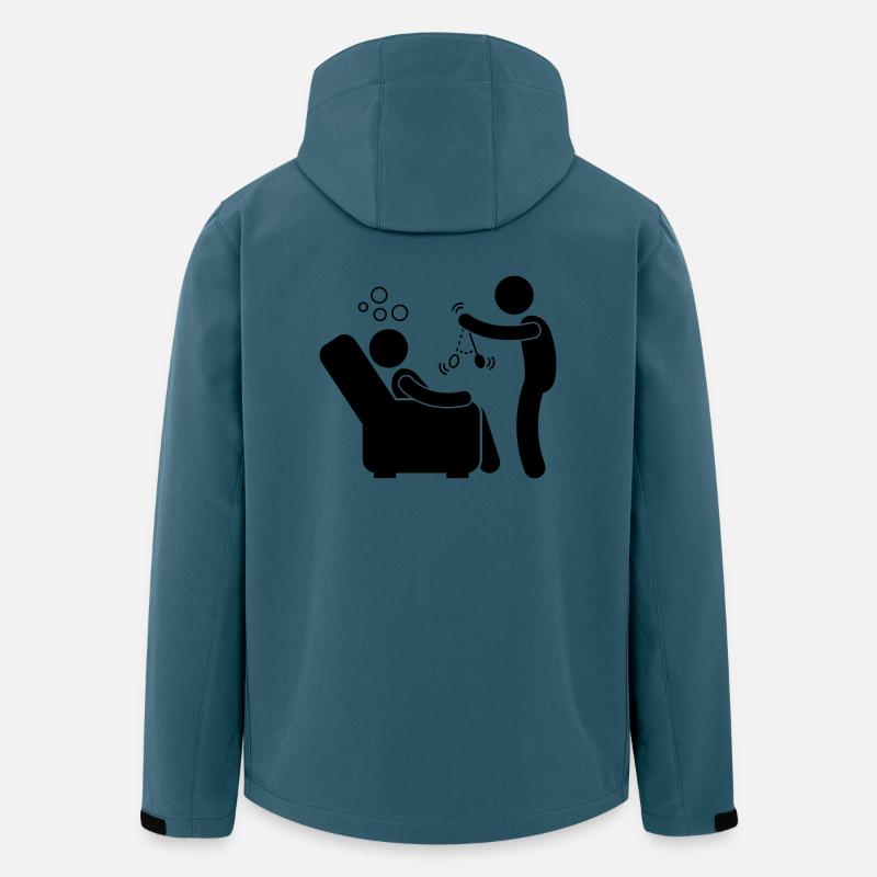 Hypnose - Hypnotisch - Recycelte Männer Softshell-Jacke von Stanley/Stella - Dunkles Petrol