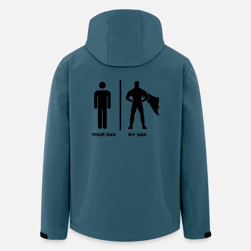 Your Dad My Dad Superhero - Men’s Recycled Softshell Jacket by Stanley/Stella - stargazer