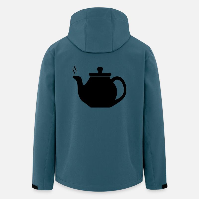 Théekanne - Veste softshell homme en polyester recyclé Stanley/Stella - bleu pétrole foncé
