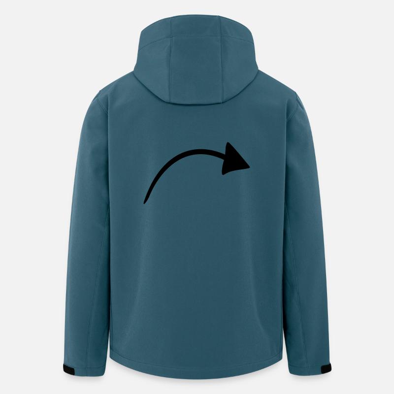 Pfeil - Recycelte Männer Softshell-Jacke von Stanley/Stella - Dunkles Petrol