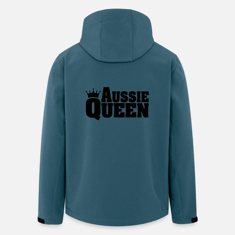 AUSSIE QUEEN Australian Shepherd - Recycelte Männer Softshell-Jacke von Stanley/Stella - Dunkles Petrol