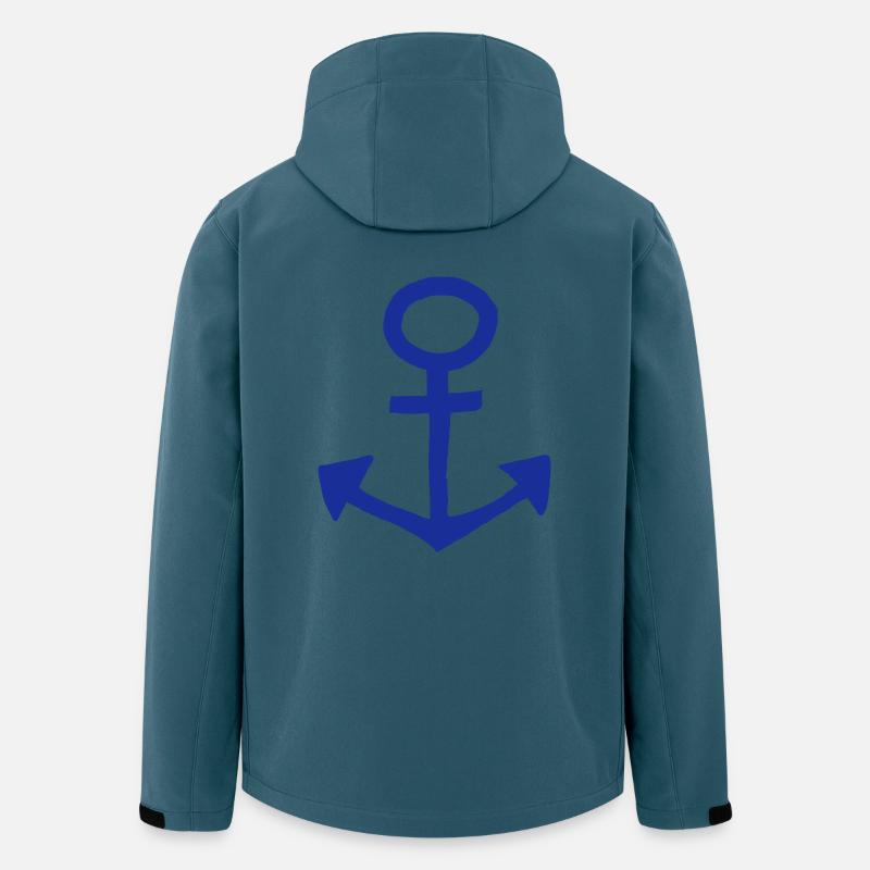 anchor design - Men’s Recycled Softshell Jacket by Stanley/Stella - stargazer