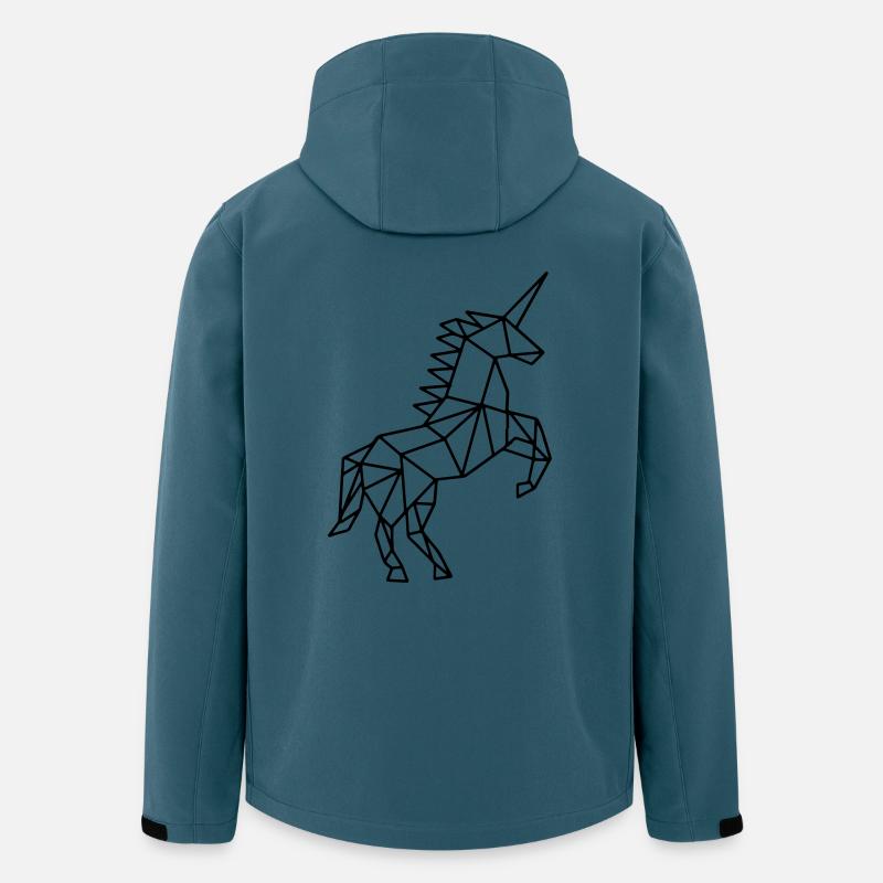 licorne - Veste softshell homme en polyester recyclé Stanley/Stella - bleu pétrole foncé