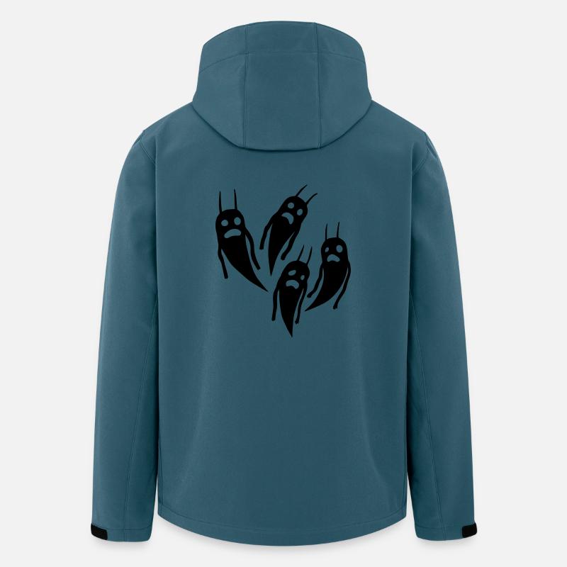 Fantômes Halloween - Veste softshell homme en polyester recyclé Stanley/Stella - bleu pétrole foncé
