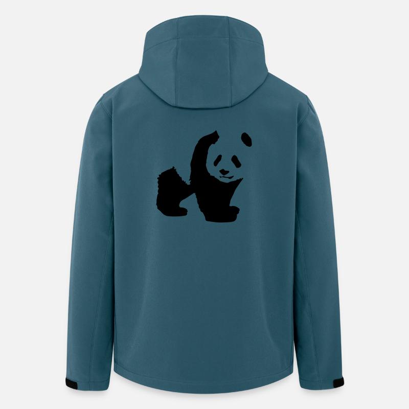 panda - Veste softshell homme en polyester recyclé Stanley/Stella - bleu pétrole foncé