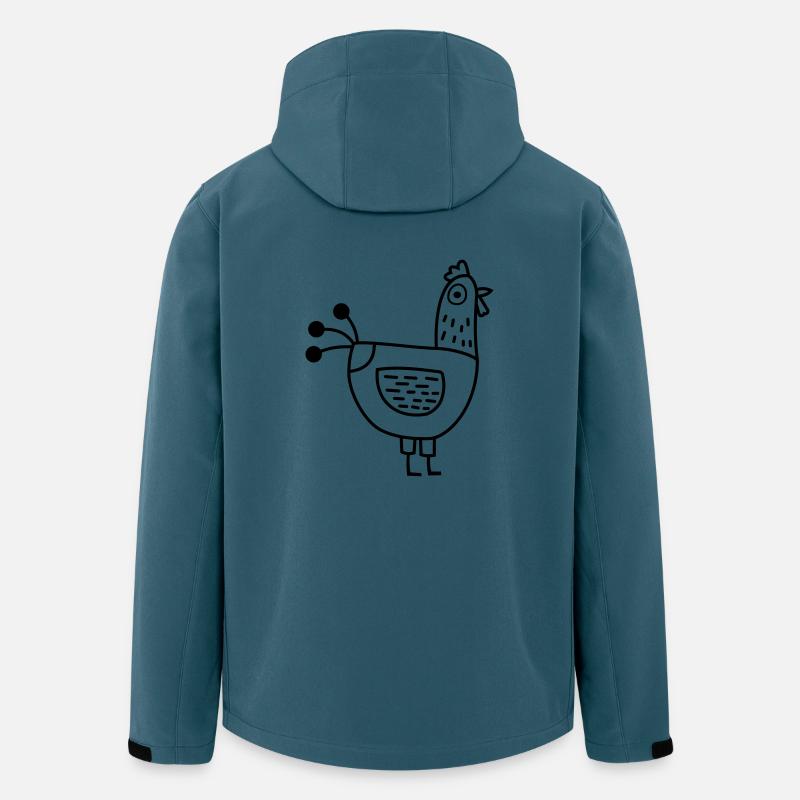 Huhn - Recycelte Männer Softshell-Jacke von Stanley/Stella - Dunkles Petrol