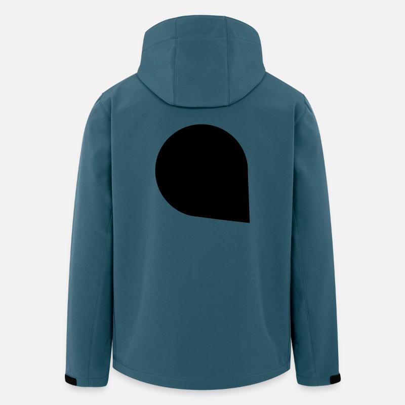 info-bulle Bubble message Discuter - Veste softshell homme en polyester recyclé Stanley/Stella - bleu pétrole foncé