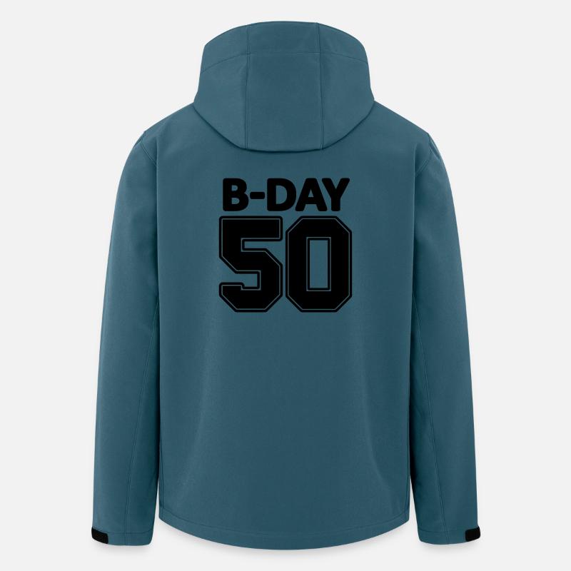 50 Jahre runder Geburtstag Geschenk Nummer Zahl - Recycelte Männer Softshell-Jacke von Stanley/Stella - Dunkles Petrol