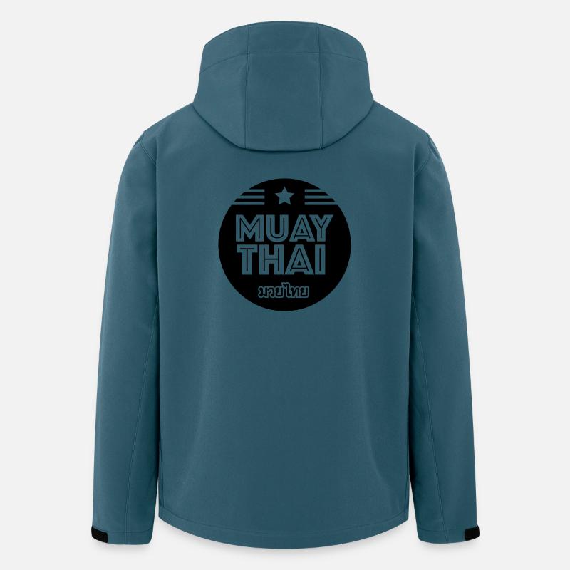 Muay Thai - Recycelte Männer Softshell-Jacke von Stanley/Stella - Dunkles Petrol
