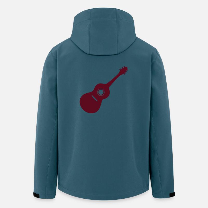 Gitarre Geschenk - Recycelte Männer Softshell-Jacke von Stanley/Stella - Dunkles Petrol