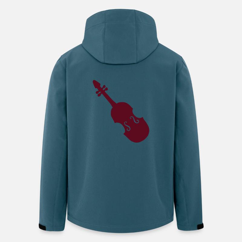 cadeau violon pour les musiciens - Veste softshell homme en polyester recyclé Stanley/Stella - bleu pétrole foncé
