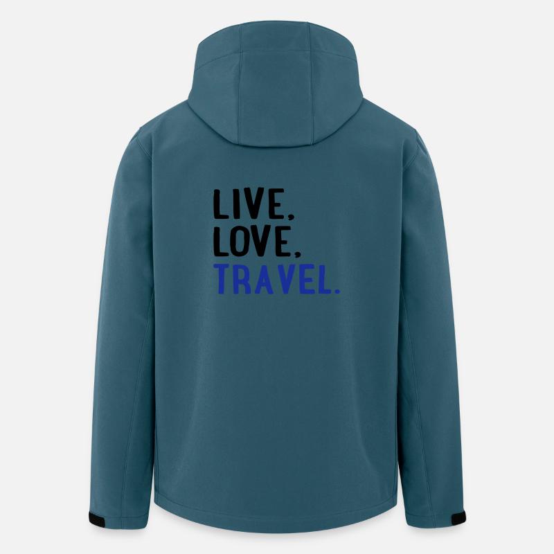 reisen - Recycelte Männer Softshell-Jacke von Stanley/Stella - Dunkles Petrol