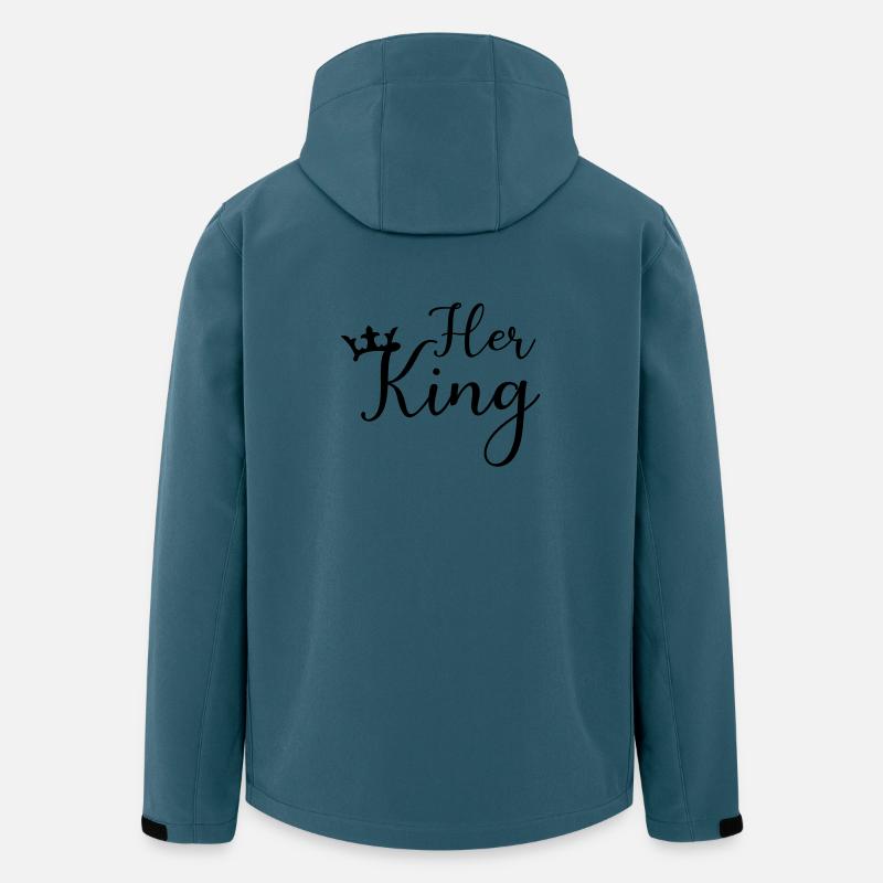 her king - Recycelte Männer Softshell-Jacke von Stanley/Stella - Dunkles Petrol