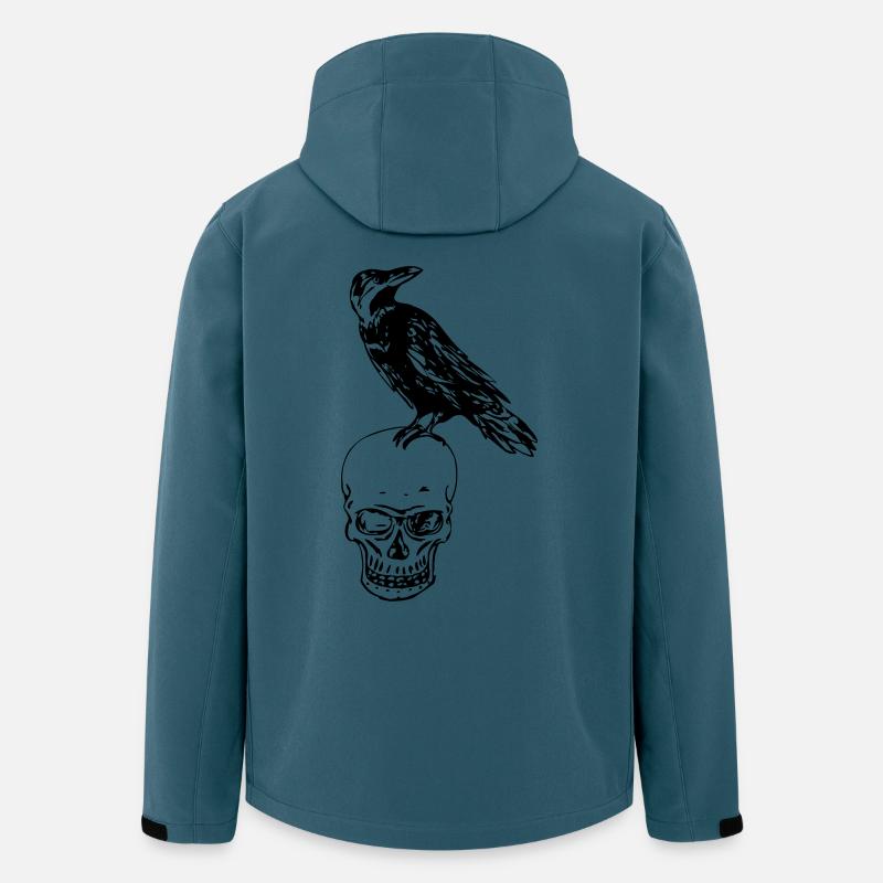 Raven Of Death - Recycelte Männer Softshell-Jacke von Stanley/Stella - Dunkles Petrol