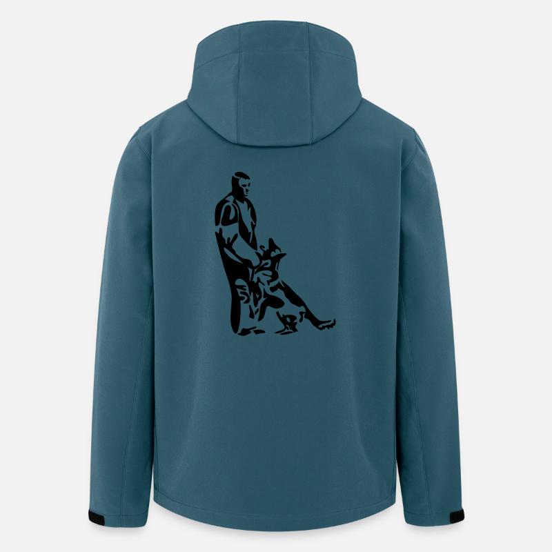 Schutzdiensthelfer Hundesport Wilsigns Hunde Hund - Recycelte Männer Softshell-Jacke von Stanley/Stella - Dunkles Petrol