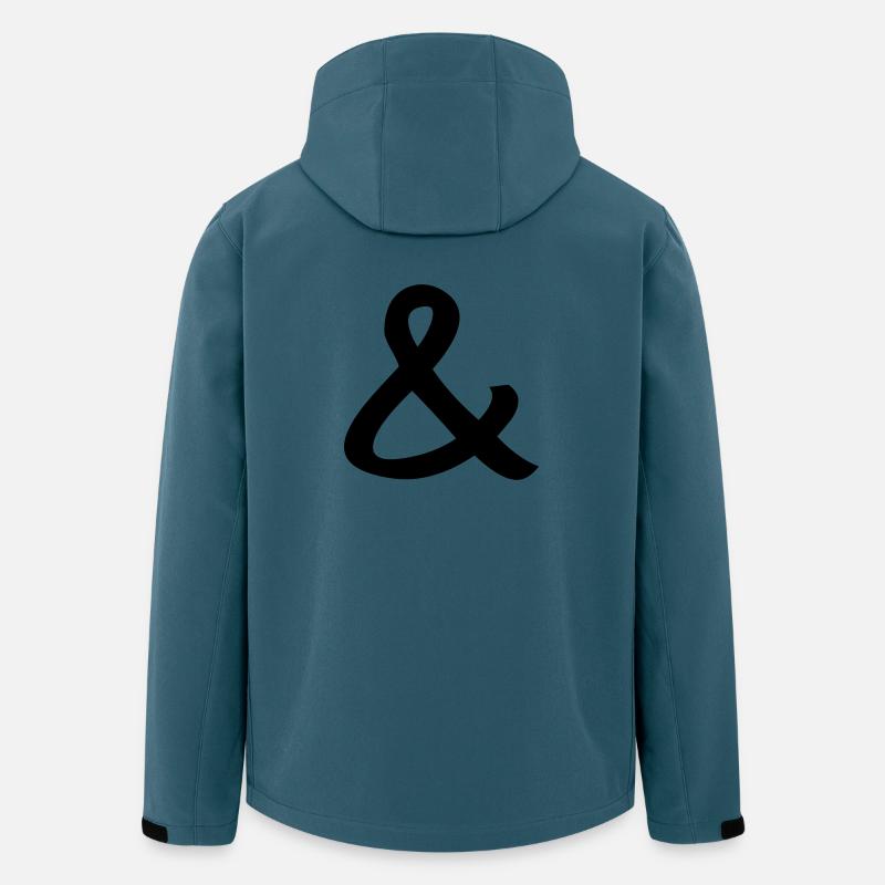 Und-Zeichen - Recycelte Männer Softshell-Jacke von Stanley/Stella - Dunkles Petrol