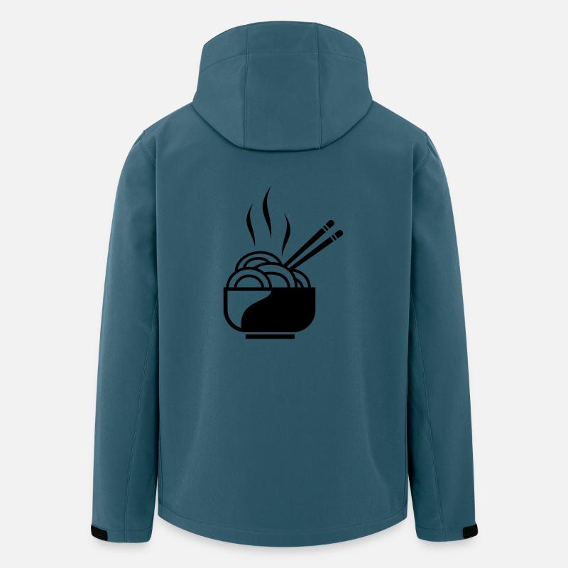 Nudeln mit Stäbchen - Recycelte Männer Softshell-Jacke von Stanley/Stella - Dunkles Petrol