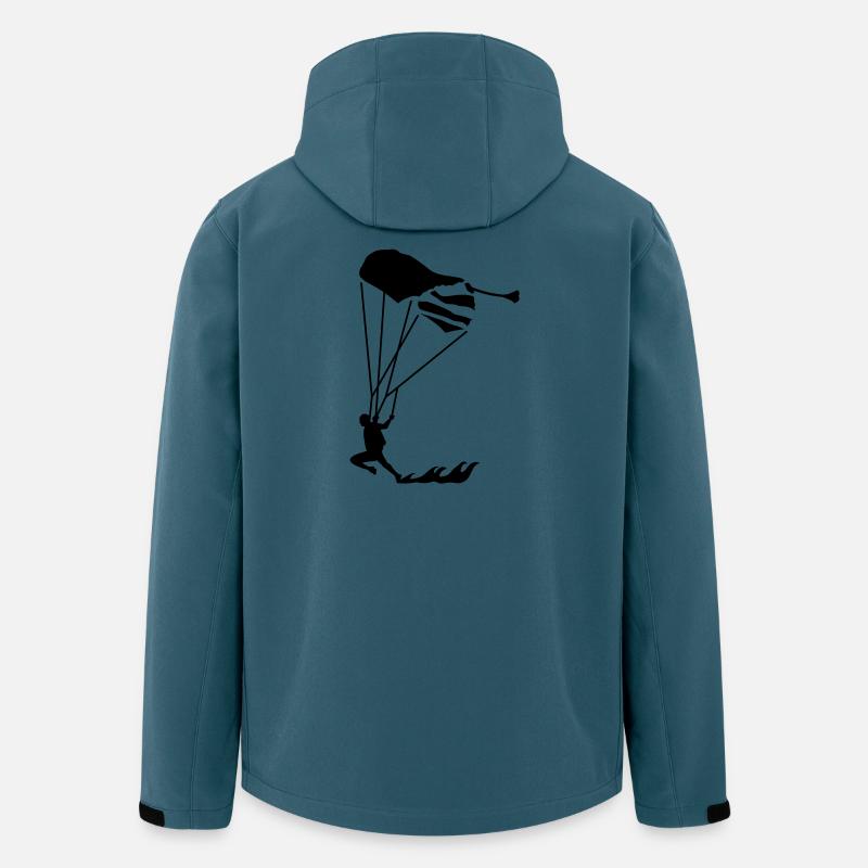 swoop_1 - Veste softshell homme en polyester recyclé Stanley/Stella - bleu pétrole foncé