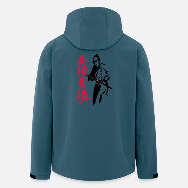 Bushi Night Hunter - Recycelte Männer Softshell-Jacke von Stanley/Stella - Dunkles Petrol